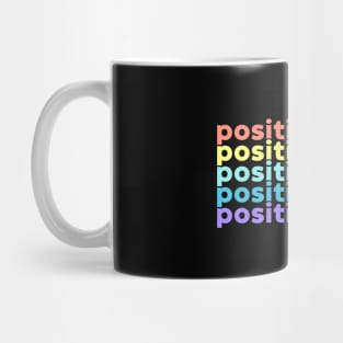 Positive Vibes (Rainbow Aesthetic) Mug